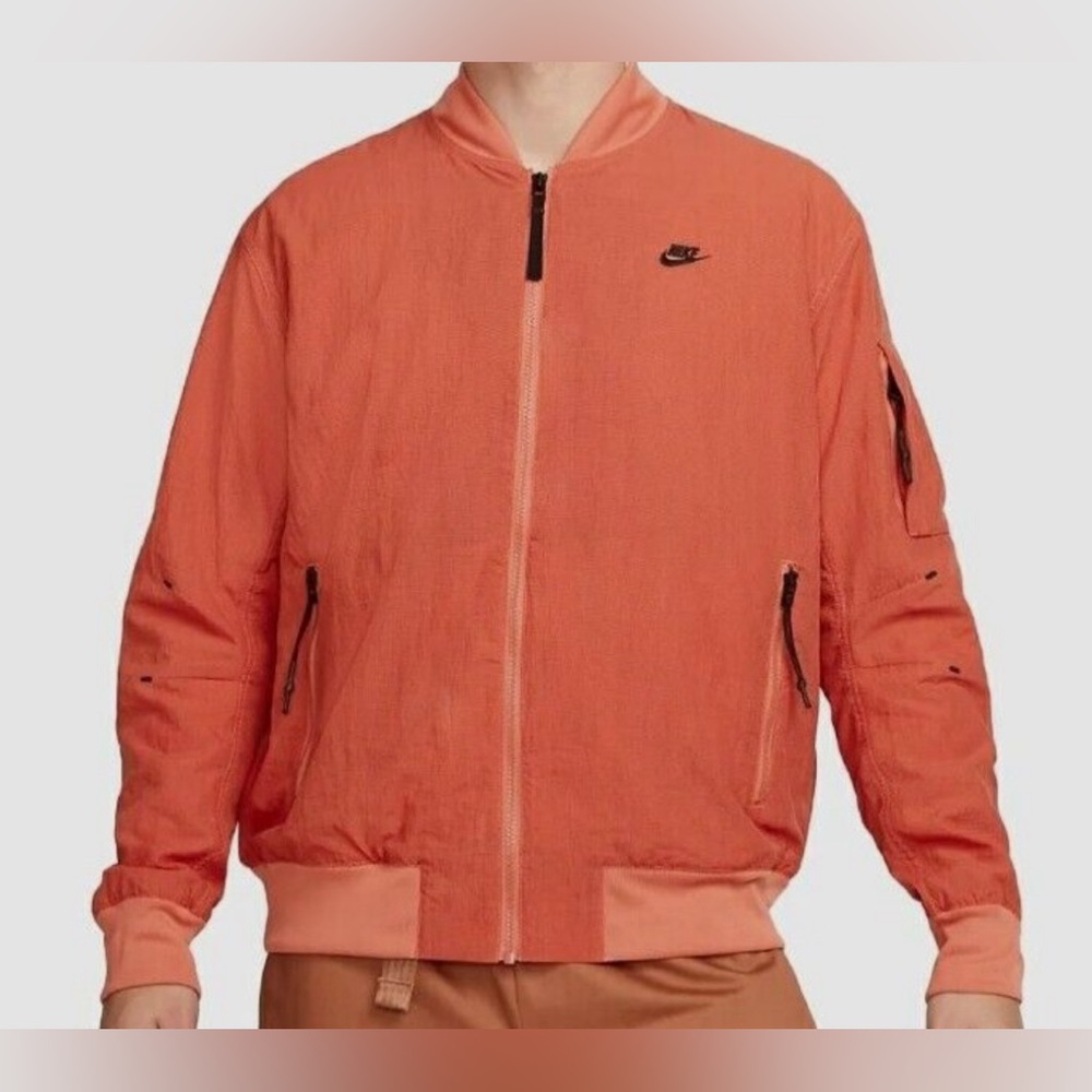 Nike Sportswear Tech Pack Woven Lined Bomber Jacket Men's Sz Medium